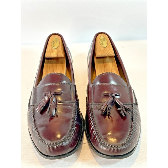 Cole Haan NikeAir Mens Size 13 Tassel Loafers Shoes Wine Leather Moc Tow main image 6
